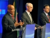 President Jacob Zuma with President of the European Council, President Van Rompuy, and the President of the EU Commission, President JosÃ© Manuel Barosso during a press conference.Media Release17 September 2012President Zuma leads South African delegation to the 5th SA-EU SummitHis Excellency President Jacob Zuma will lead a South African Government delegation to the 5th South Africa (SA)-European Union (EU) Summit, scheduled to take in Brussels, Belgium, on Tuesday, 18 September 2012.The Summit takes place within the context of the on-going political dialogue â the MagÃ´bagÃ´ba Dialogue â under the auspices of the SA-EU Strategic Partnership and the SA-EU Trade, Development and Cooperation (TDCA).This yearâs Summit takes place against the backdrop of another milestone between the two regions â the full implementation of the TDCA, which was first signed in 1999 as a legal basis for overall relations between South Africa and the EU. In this regard, on 01 January 2012, the final obligations were met for the SA-EU Free Trade Area to come into existence.The Summit will build on the positive progress that has been made thus far since the last Summit in the Kruger National Park in 2011.Issues to be discussed at this yearâs Summit will include progress on the implementation of the SA-EU Strategic Partnership; the on-going negotiations on SADC-EU Economic Partnership Agreements (EPAs); Upcoming COP18, Assessment of the Rio+20 Conference held in Brazil in June; Peace and Security issues in Africa and the Middle East, and G20.This yearâs SA-EU Summit is preceded by the inaugural SA-EU Business Forum, which is being held in Brussels today, 17 September 2012. The Business Forum will be addressed by the Minister of Trade and Industry, Minister Rob Davies and the EUâs Commissioner of Trade, Mr Karel De Gucht.The President will on the morning of 18 September, immediately before the Summit deliver a keynote address at the SA-EU Science and Technology Cooperation seminar to be held in Brussels. The seminar is celebrating 15 years of Science and Technology Cooperation between South Africa and the EU.The EU is very important to South Africa. It remains South Africaâs largest trading partner, largest investor and largest donor of Development Assistance.The two-way trade between South Africa and the EU has continued to grow, making the EU as a single customs territory, South Africa\'s largest trading partner. In 2001 the EU accounted for 26% of the value of SA trade flows.  In 2011 South Africa exported to the EU goods worth R152 billion and imported R 223 billion, giving the EU a trade surplus with South Africa of R71 billion.The EUâs Foreign Direct Investments (FDI) stock in South Africa comprises 77 percent of South Africaâs total FDI.The EUâs ODA to South Africa amounts to â¬980 million for the period 2007-2013, with further â¬900 million from the European Investment Bank (EIB) for the same period.  Furthermore, the EU remains one of South Africaâs largest source of tourists, over 1,2 million tourists came from 17 EU countries in 2011.H. E. President Zuma will be accompanied by Minister Maite Nkoana Mashabane of International Relations and Cooperation; Minister Rob Davies of Trade and Industry; Minister Naledi Pandor (Science and Technology); Minister Dipuo Peters (Energy); Minister Pravin Gordhan (Finance) and Deputy Minister Thabang Makwetla (Defence and Military Veterans).The EU Delegation will be led by President of the European Council, President Van Rompuy, and the President of the EU Commission, President JosÃ© Manuel Barosso. High Representative Cathrine Ashton will also be in attendance on the EU side.For further information please contact Mr. Clayson Monyela spokesperson for DIRCO on +27 82 884 5974ISSUED BY THE DEPARTMENT OF INTERNATIONAL RELATIONS AND COOPERATIONOR Tambo Building460 Soutpansberg RoadRietondale